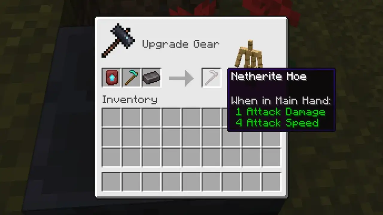 Jak zrobić netherite? W Minecraft, aby ulepszyć narzędzie, potrzebujesz diamentowego przedmiotu i sztabki netherite.