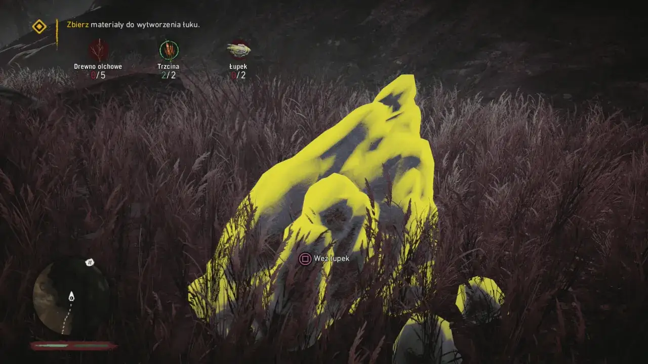 Far Cry Primal poradnik: zbieranie łupków do wytworzenia łuku. Wskazówka dla gracza.
