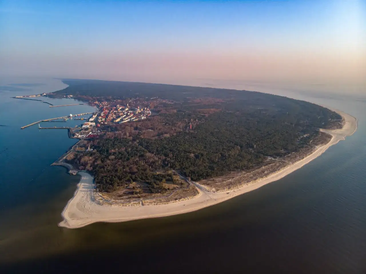 Półwysep Helski widok z lotu ptaka