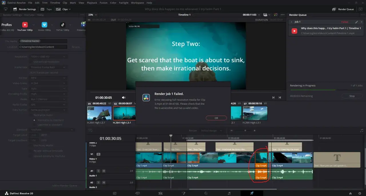 DaVinci Resolve shows a 