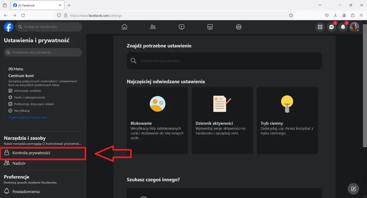 Ustawienia prywatności Facebooka: jak ukryć znajomych. Kliknij 
