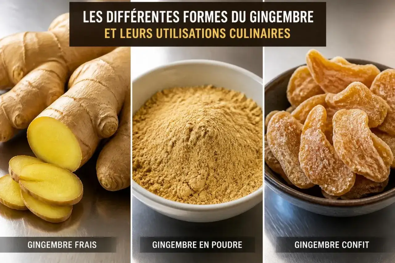 Gingembre frais, en poudre et confit : découvrez comment consommer le gingembre sous toutes ses formes pour relever vos plats.