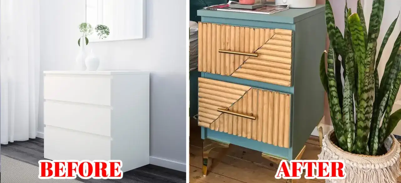 IKEA hacks przed po