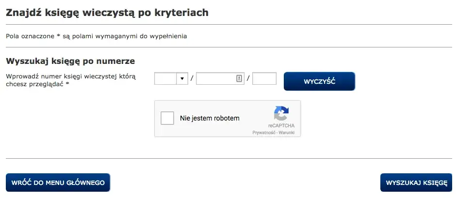 Portal Elektroniczne Księgi Wieczyste EKW