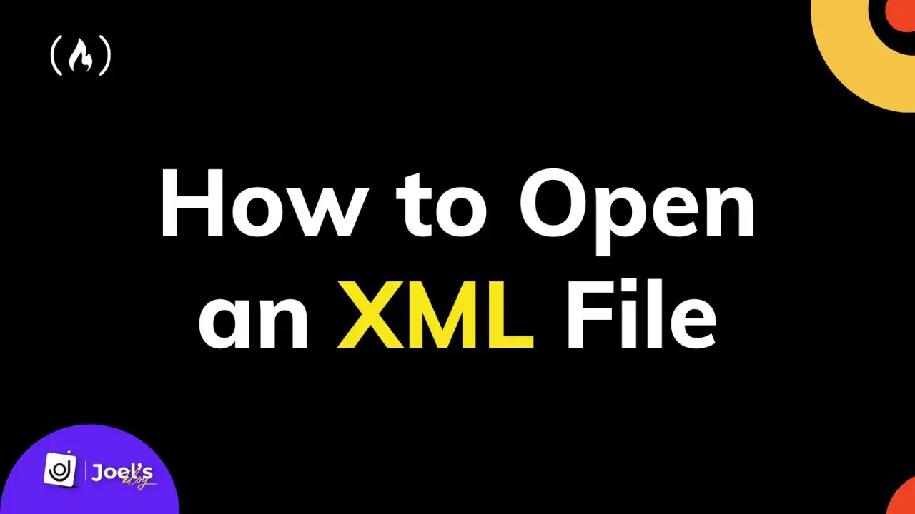 Guida per imparare ad aprire file XML.