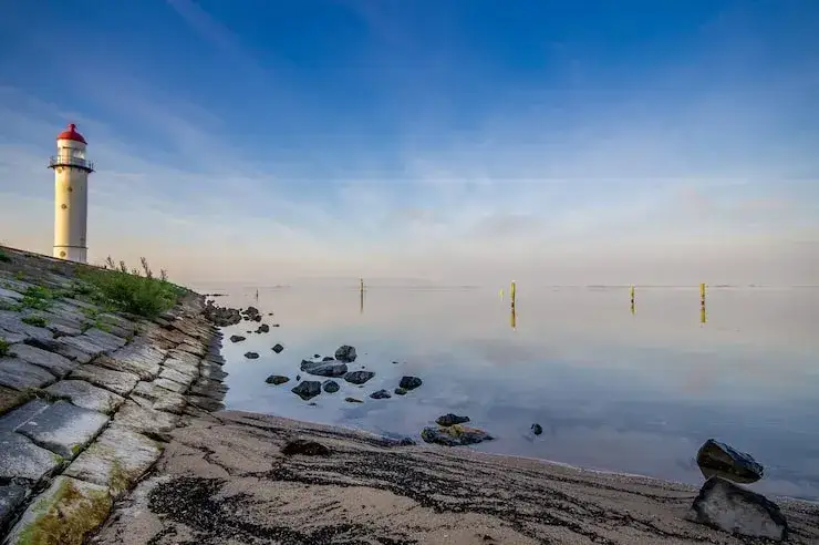 polskie wybrzeże klify latarnie