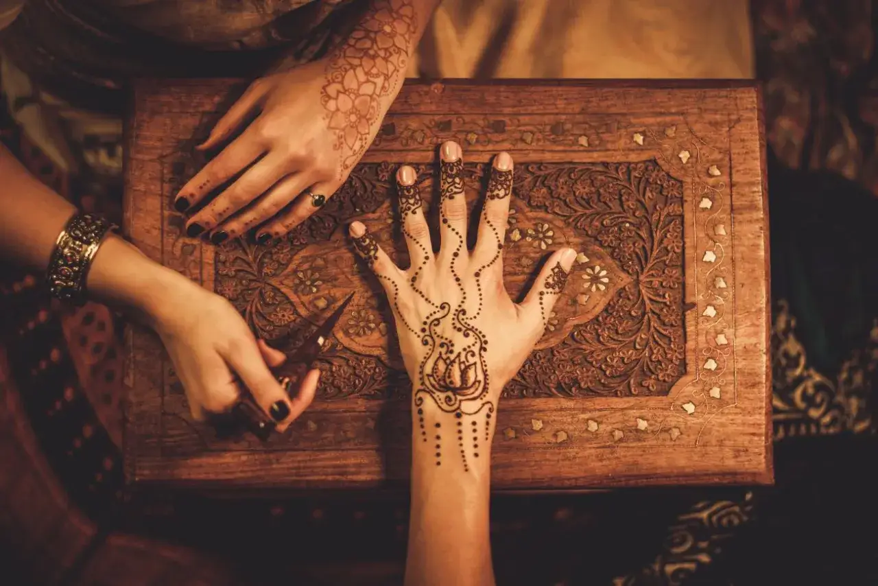 Lawsonia inermis roślina henna proszek