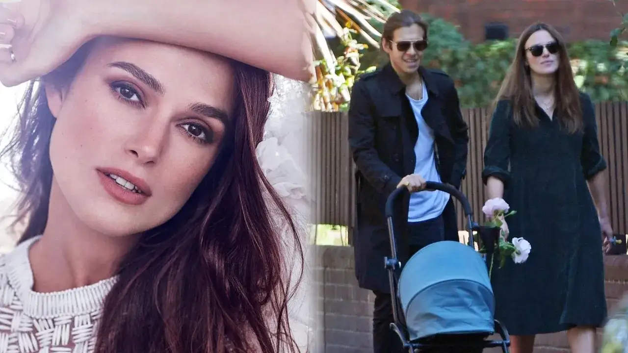 Keira Knightley z mężem i wózkiem, być może w drodze po swoje dzieci.