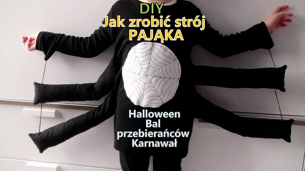 jak zrobić nogi pająka z rajstop