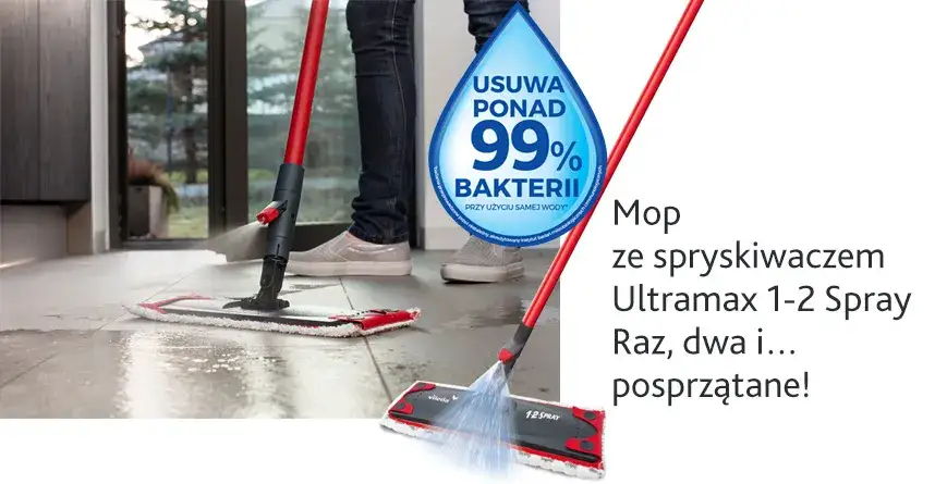 Vileda mopy ze spryskiwaczem parowe elektryczne