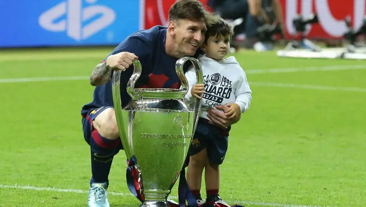 Lionel Messi Liga Mistrzów trofea Barcelona