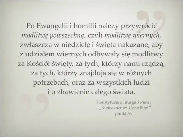 Zdjęcie Modlitwa wiernych kiedy się odmawia i dlaczego jest tak ważna w liturgii