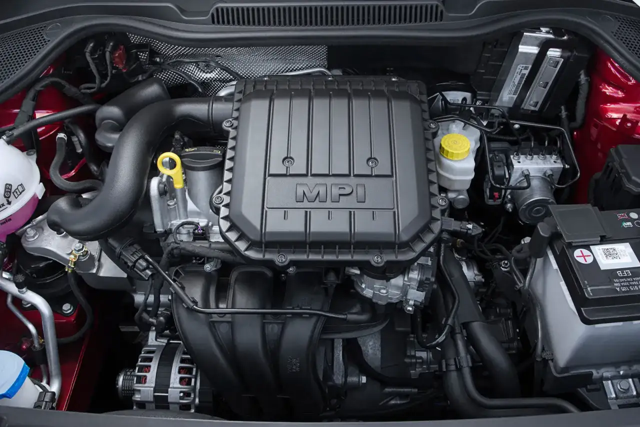 Silnik Volkswagen z oznaczeniem MPI. Może być przyczyną błędu DTC P0300.