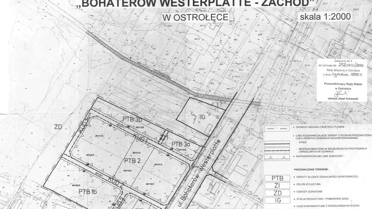mapa zagospodarowania przestrzennego plan działki budowlanej