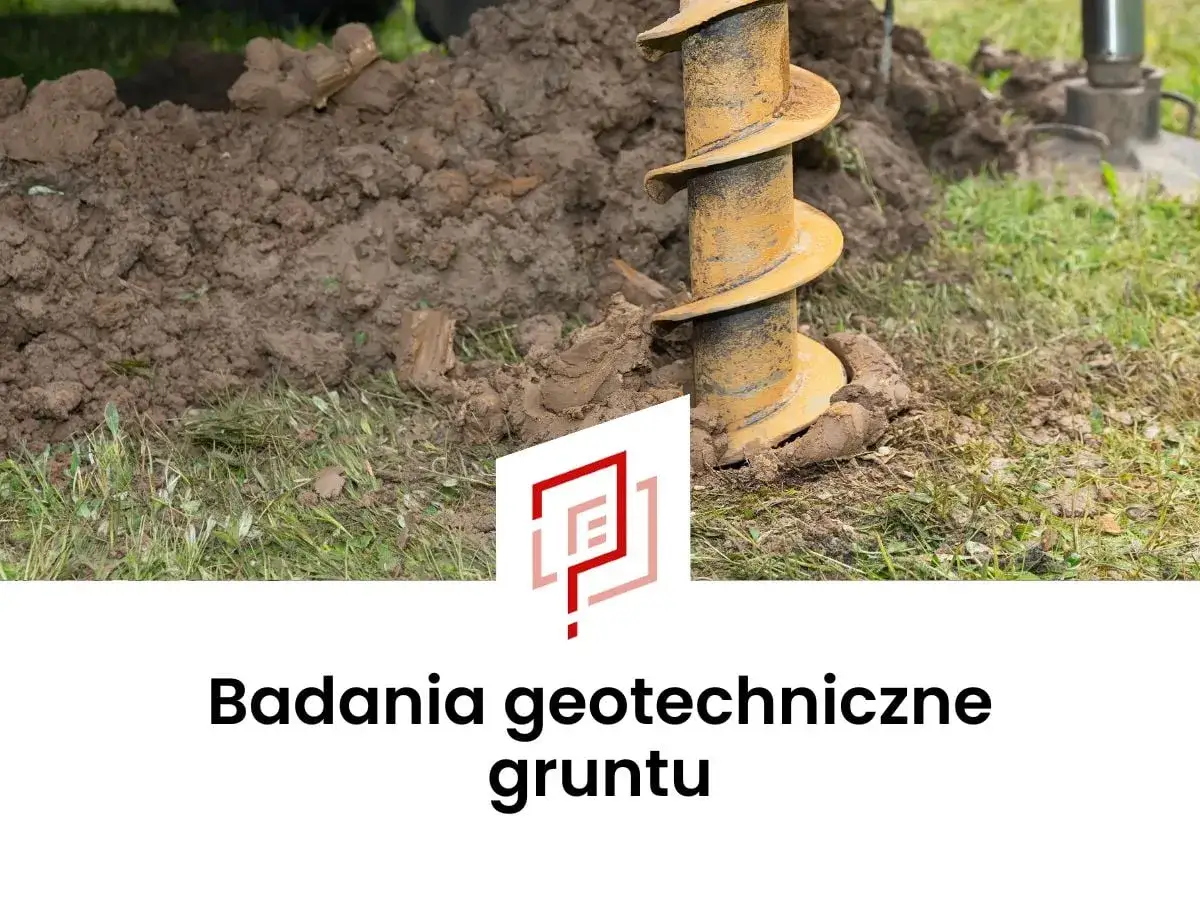 Wiertnica geotechniczna pobiera próbki gleby pochodzenia mineralnego. Badania gruntu są kluczowe dla budownictwa.