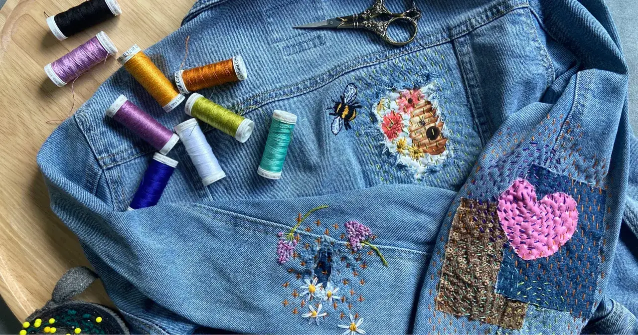 visible mending inspiracje