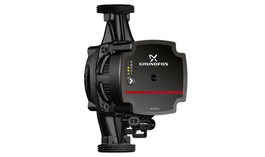 nowoczesna pompa obiegowa Grundfos ALPHA w instalacji