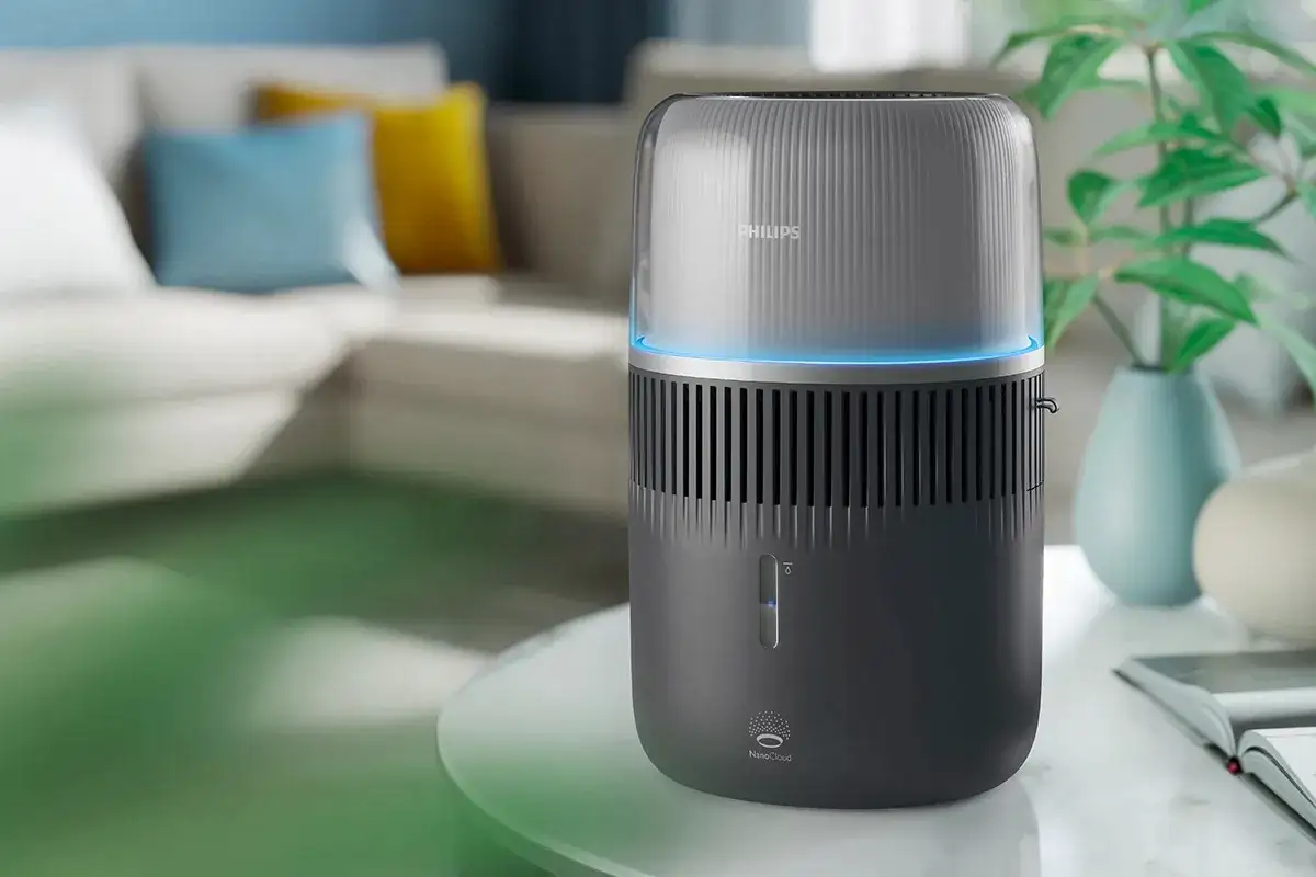 Nowoczesny nawilżacz powietrza Philips NanoCloud, idealny do każdego domu. Sprawdź nasz ranking nawilżaczy powietrza!