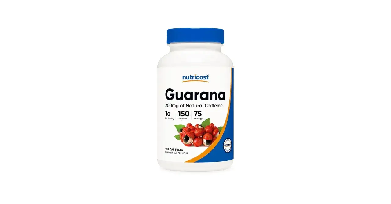 Bote de suplemento Nutricost con etiqueta 