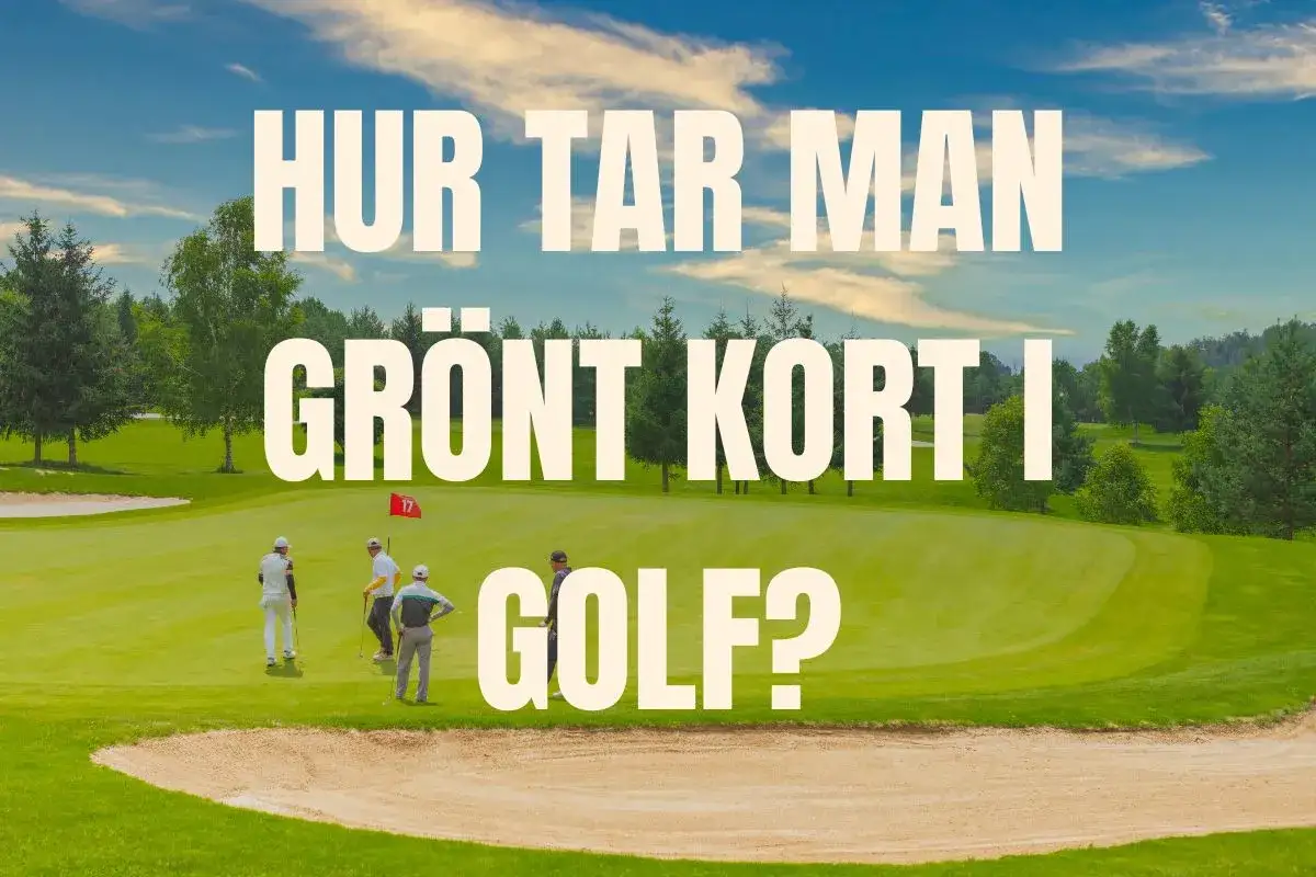 Golfare p&aring; en gr&ouml;n bana, redo f&ouml;r sin fadderrunda golf. Texten fr&aring;gar hur man tar gr&ouml;nt kort i golf.