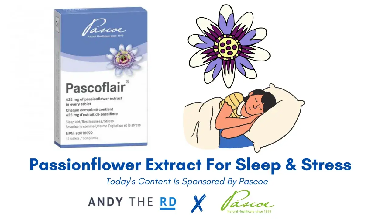 La passiflora funziona davvero per dormire e calmare lo stress. La confezione di Pascoflair mostra un fiore e una persona che dorme serenamente.