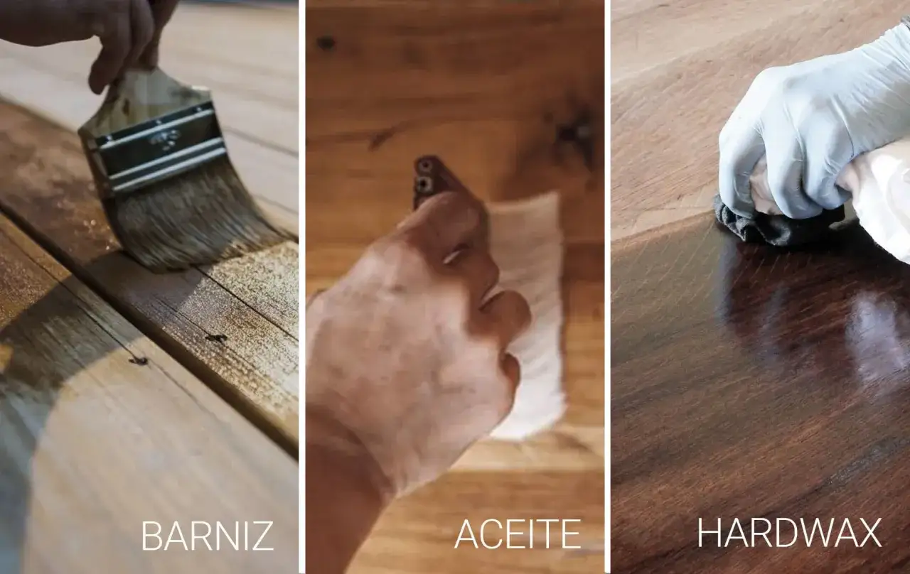 Aplicando barniz, aceite y hardwax a madera sin barnizar. Tres acabados para proteger y embellecer.