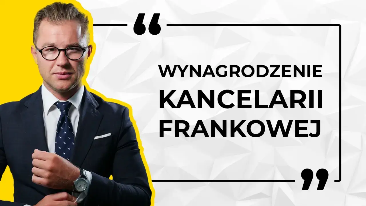 Mężczyzna w garniturze i okularach, obok napis: