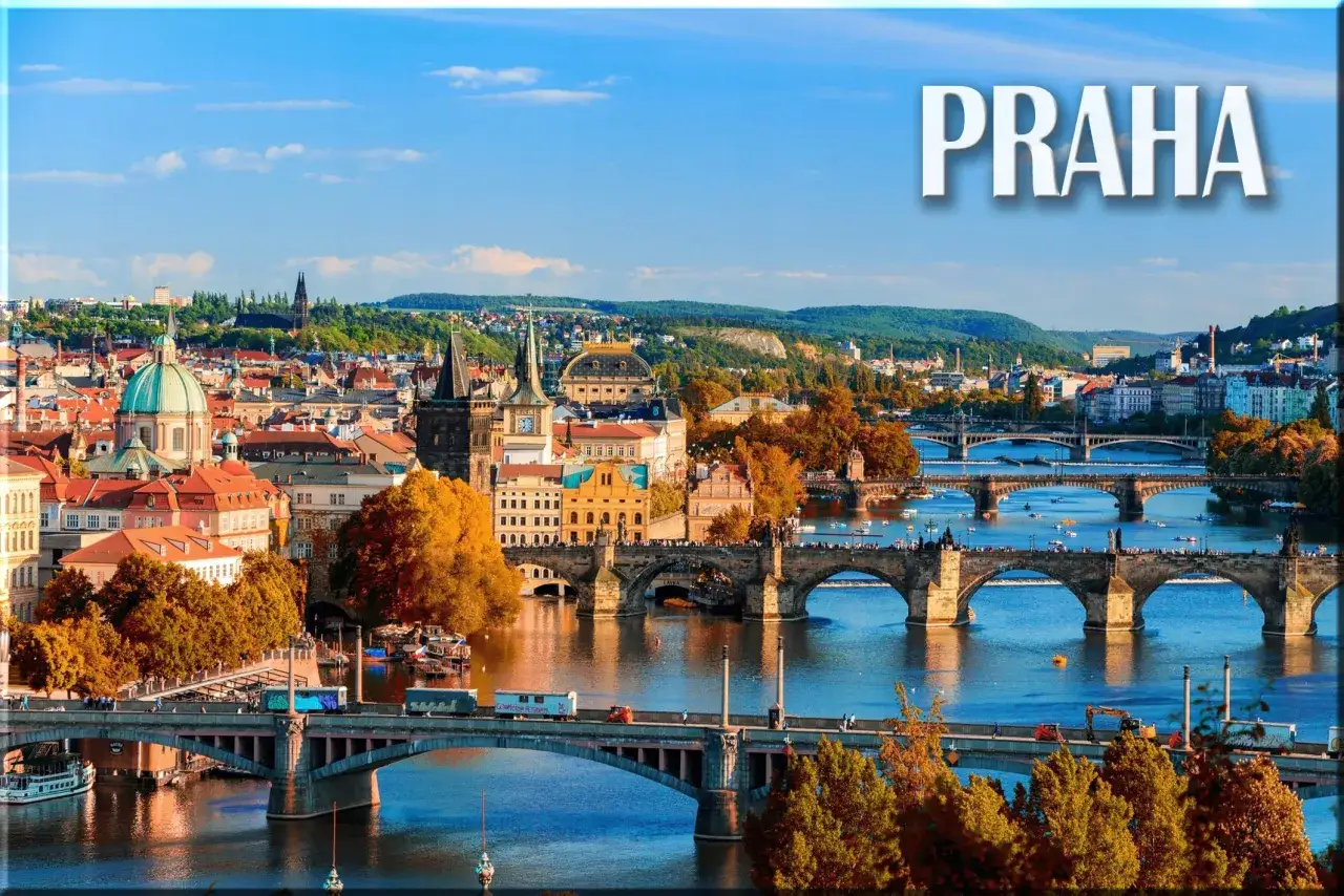 Wełtawa Praga panorama