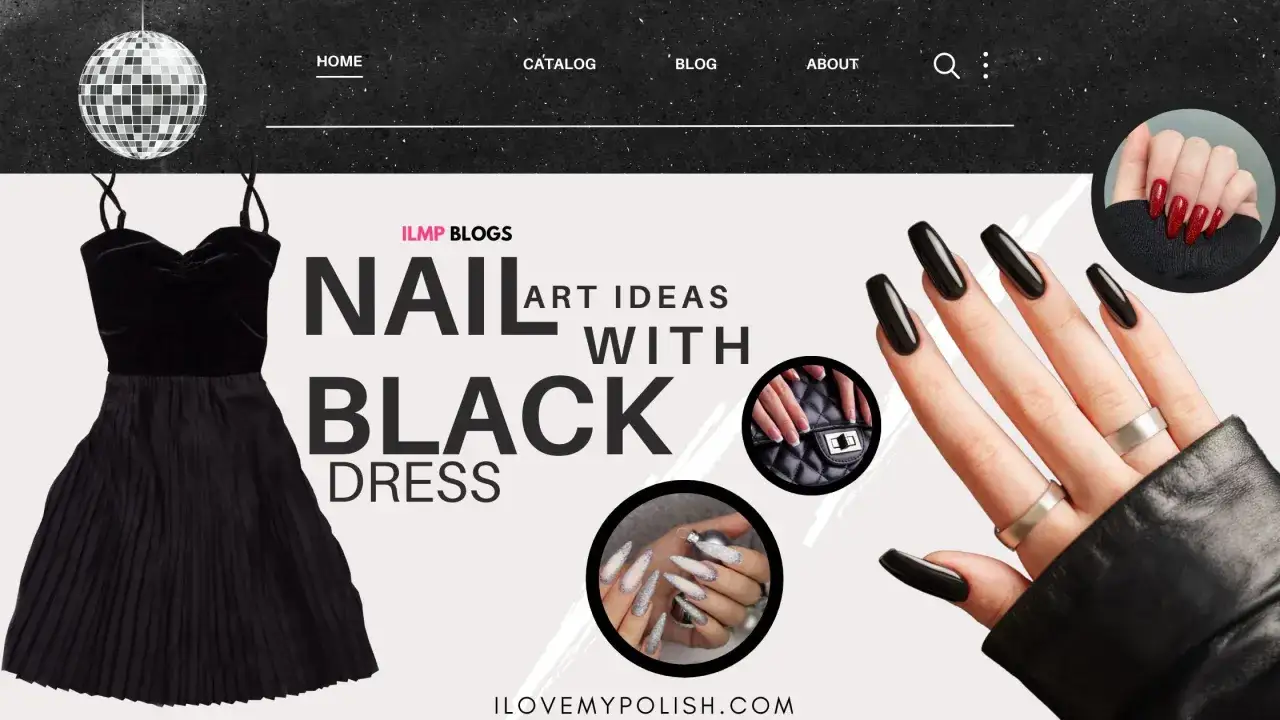Jakie paznokcie do czarnej sukienki? Inspiracje na stylizacje z czarną sukienką i efektownym manicure.