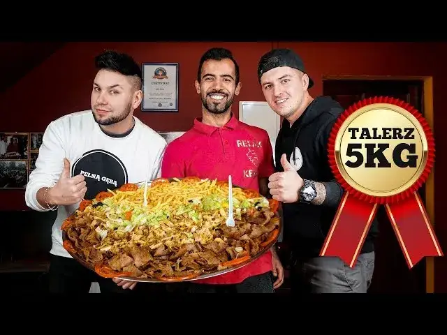 5 kg kebab na talerzu wizualizacja