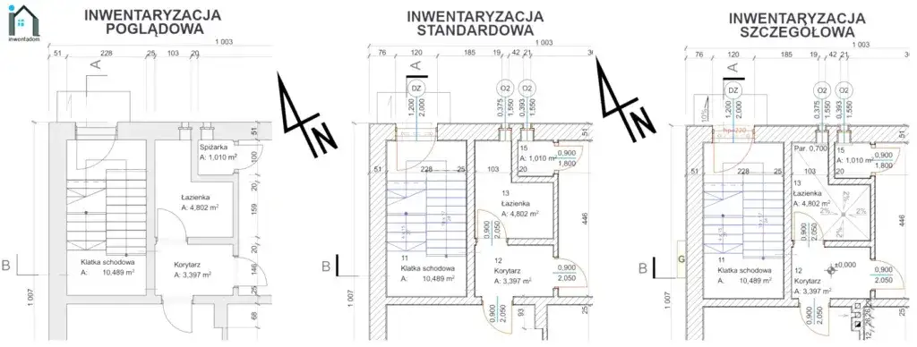 inwentaryzacja budynku pomiary rysunki techniczne