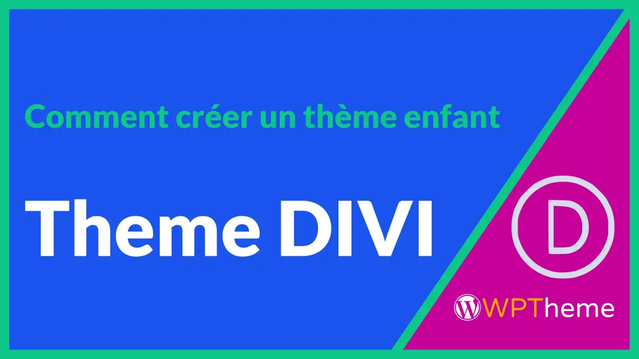 Comment créer un thème enfant Divi. Le logo Divi et le texte