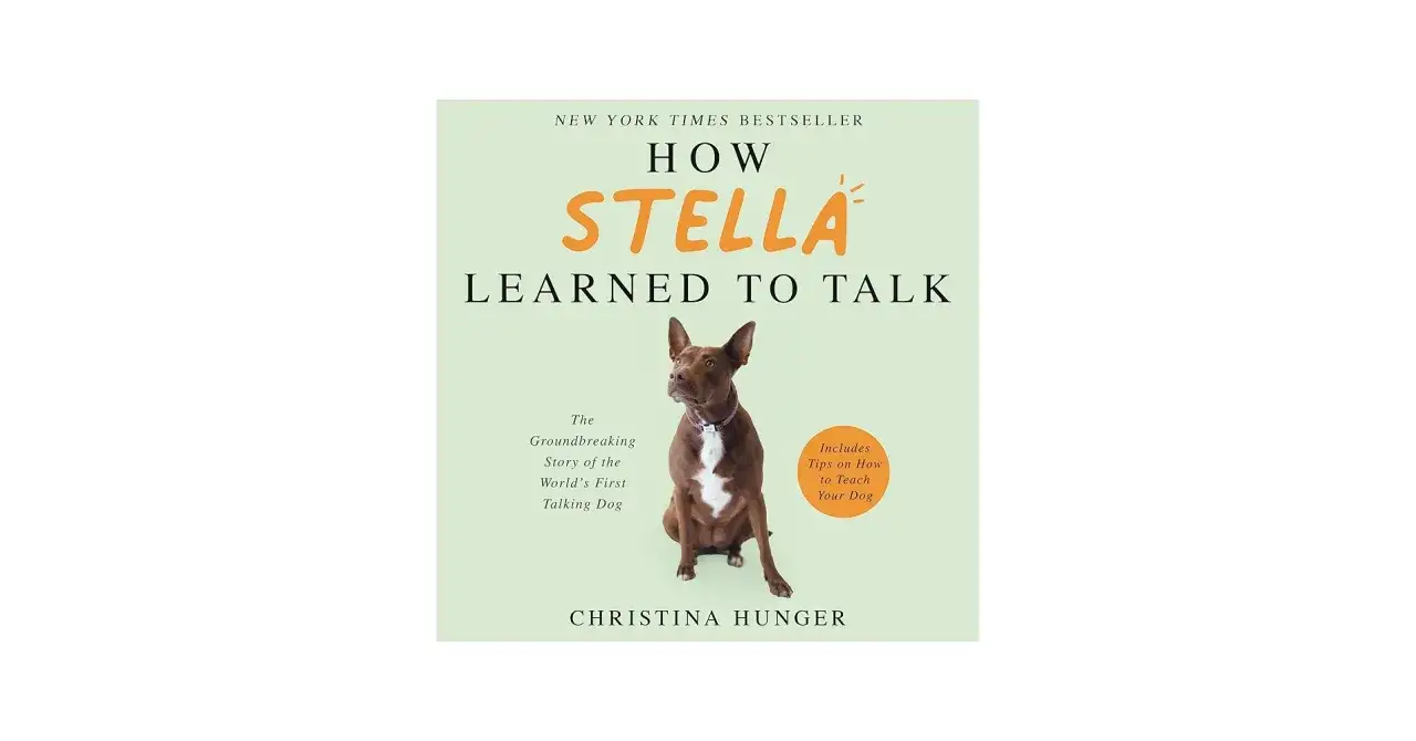 Christina Hunger i pies Stella z guzikami komunikacyjnymi