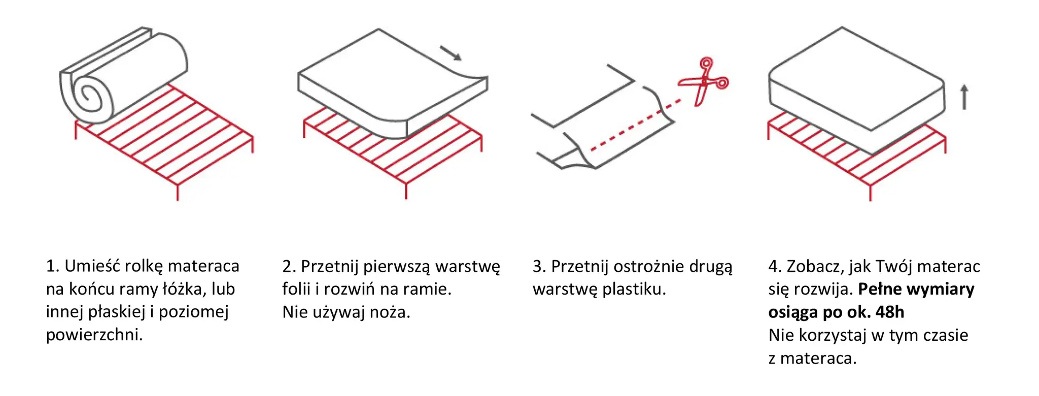 Wietrzenie materaca w sypialni