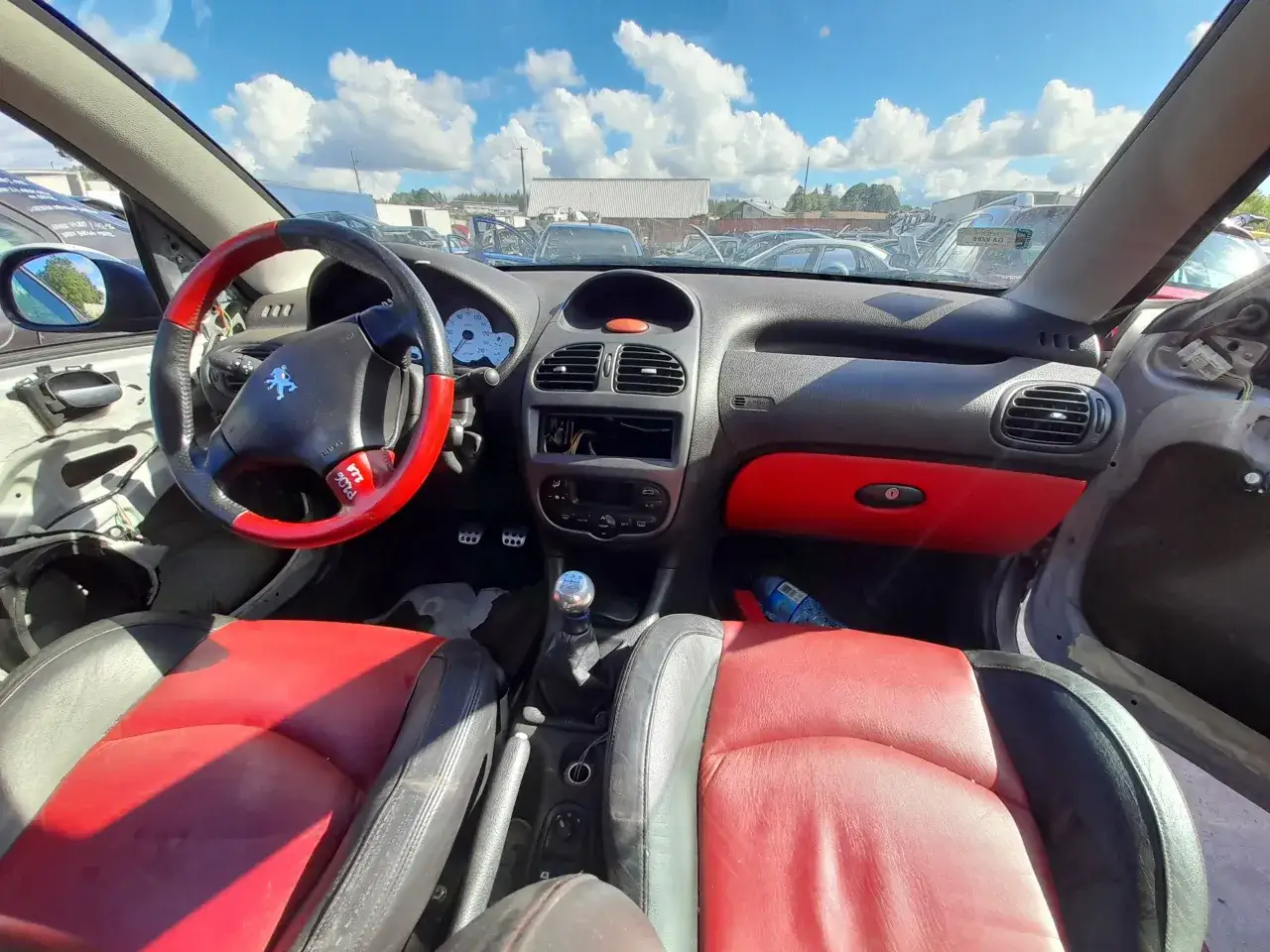 Peugeot 206 demontaż osłony deski rozdzielczej