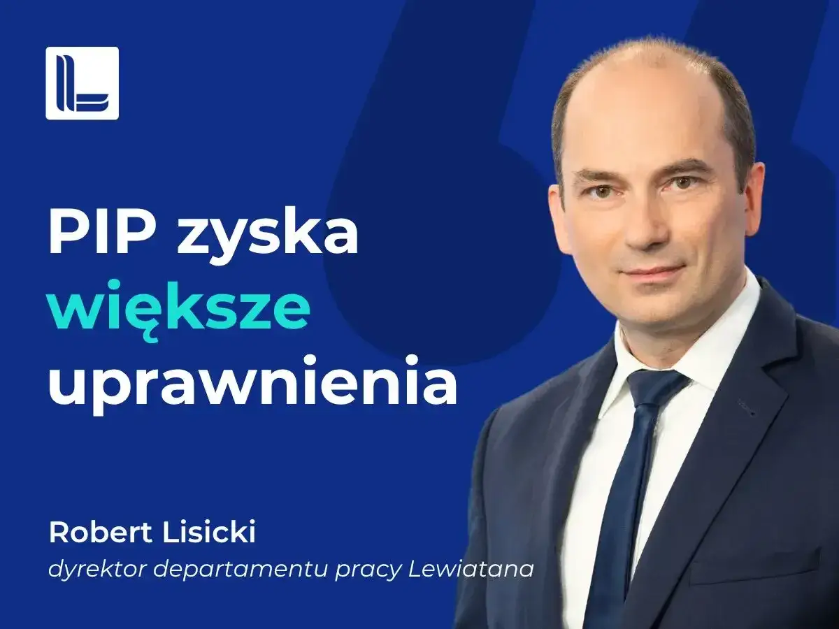 Robert Lisicki, dyrektor departamentu pracy Lewiatana, omawia nowelizację kodeksu pracy, kt&oacute;ra zwiększa uprawnienia PIP.