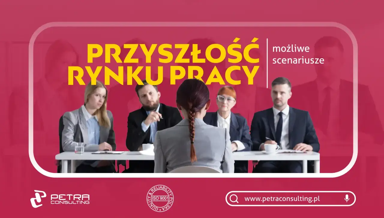 Ludzie siedzą przy stole, dyskutując o przyszłości rynku pracy i na jakie zawody jest zapotrzebowanie.