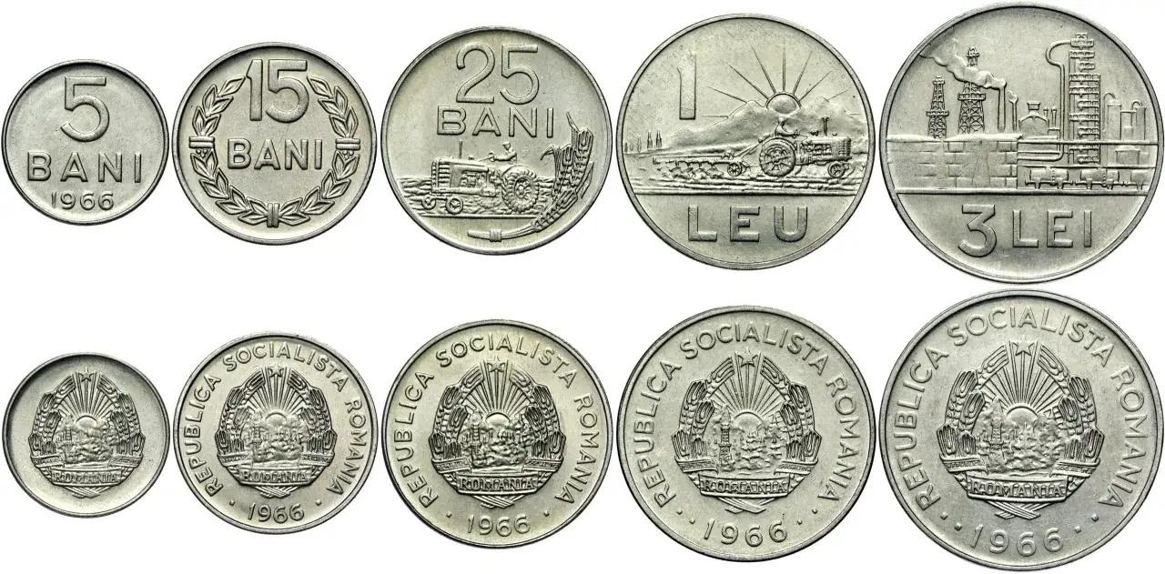 Banknoty i monety leja rumuńskiego