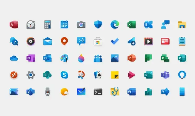 Beliebte Apps Microsoft Store Icons