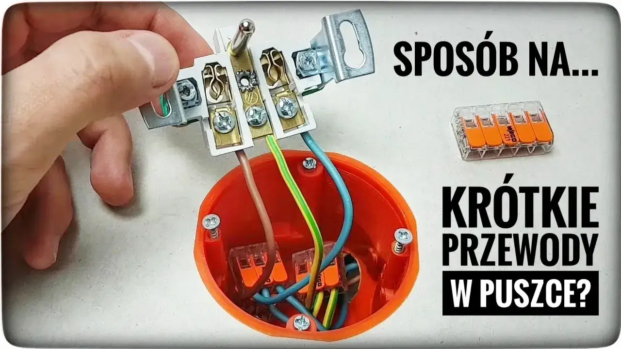 schemat kolor&oacute;w kabli elektrycznych w puszce