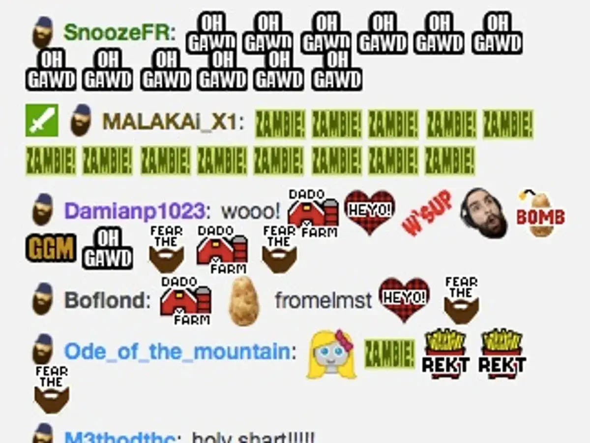 Twitch-Emotes in verschiedenen Gr&ouml;&szlig;en: 