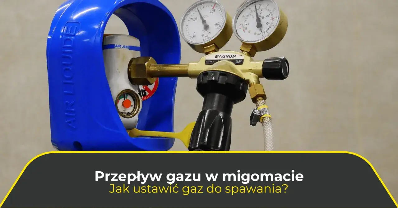 reduktor z manometrami i rotametrem spawanie mig mag