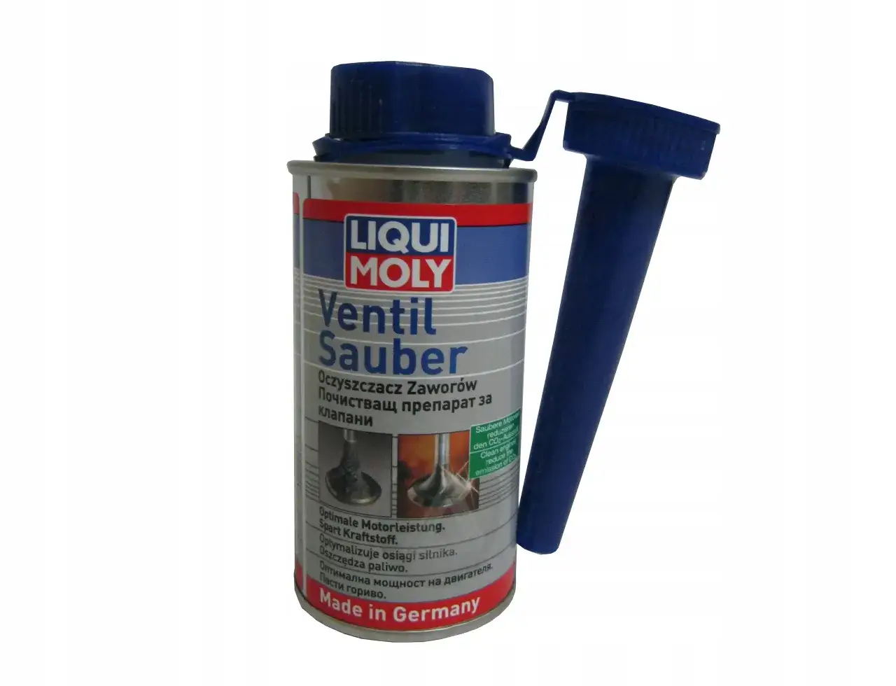 Płukanka do silnika Liqui Moly Ventil Sauber. Czy jest bezpieczna dla starych aut? Preparat czyści zawory, optymalizuje osiągi i oszczędza paliwo. Made in Germany.