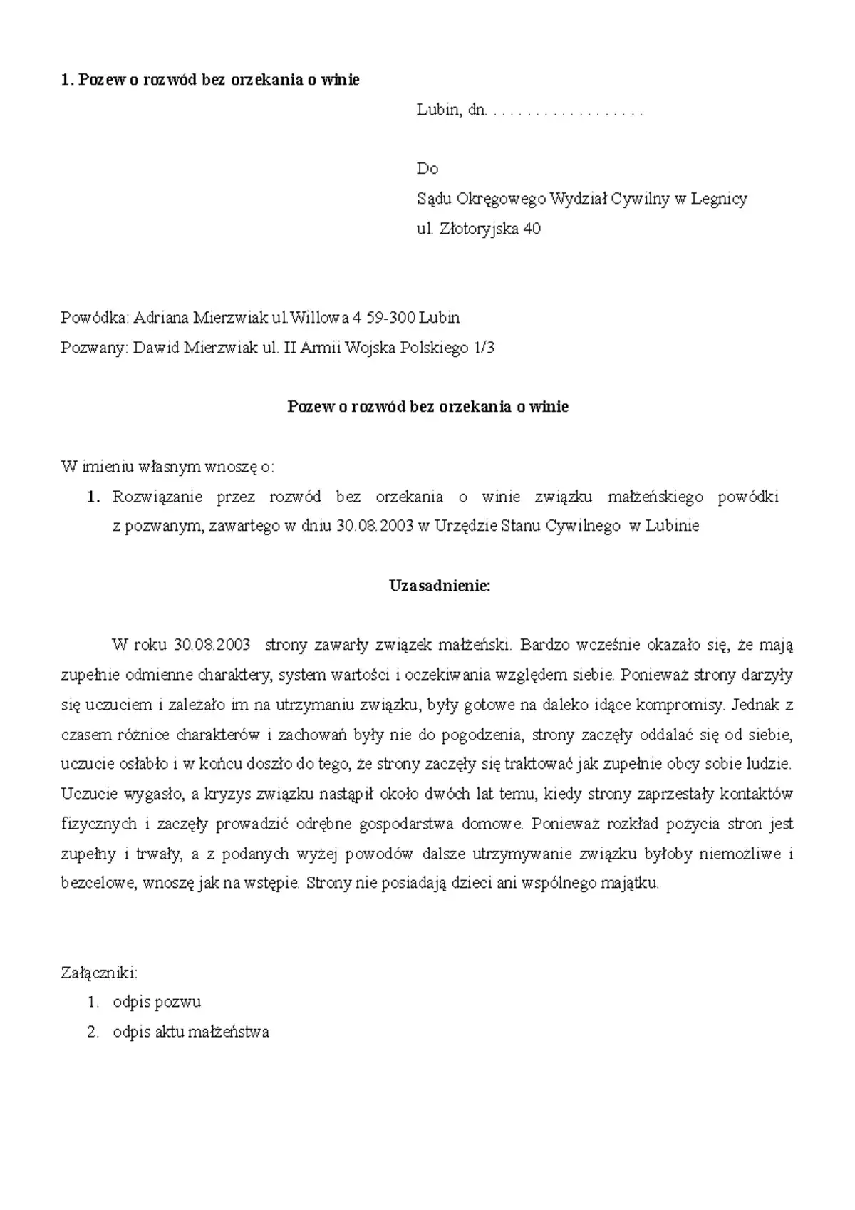 Zdjęcie Jak napisać pozew rozwodowy bez orzekania o winie i uniknąć konfliktów