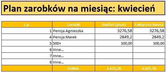 domowy budżet i finanse rodzinne