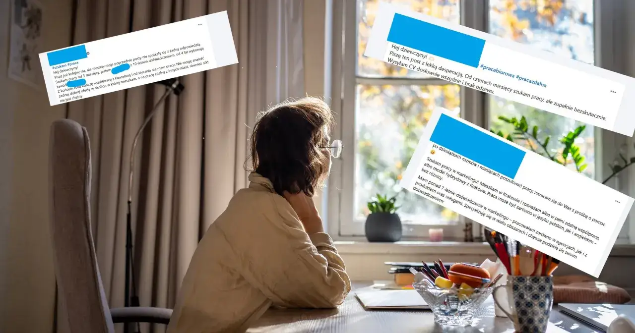absolwent szuka pracy, młoda osoba po studiach, dyplom i laptop