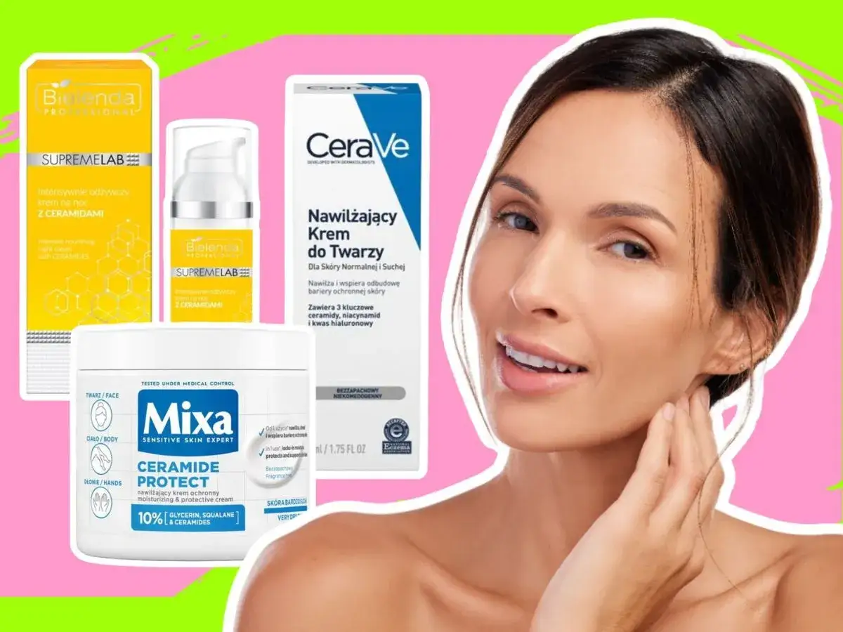 Kremy z ceramidami Bielenda, CeraVe i Mixa dla zdrowej skóry.