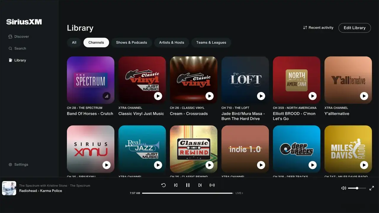 Wybieraj spośród wielu kanałów, aby cieszyć się streamingiem muzyki. Od rocka po jazz, każdy znajdzie coś dla siebie.