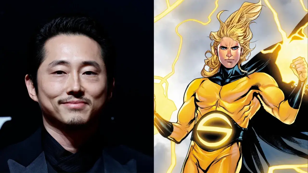 Steven Yeun, potentiel Sentry, face à l'emblématique héros Marvel aux pouvoirs solaires.