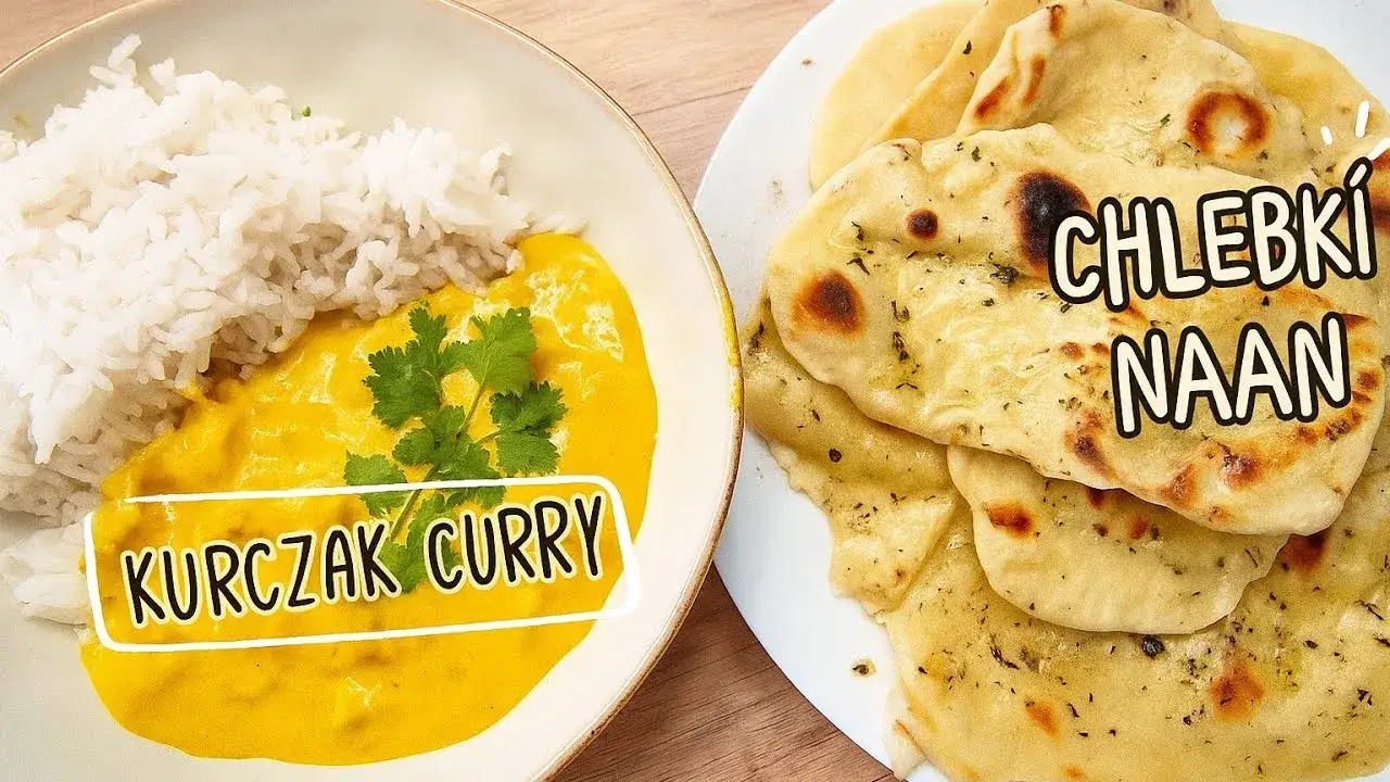 chlebek naan z różnymi curry